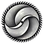 A rotating circular saw blade symbolizing the preparation phase of the Scrum Application Workshop, representing planning, organization, and setting the foundation for success.